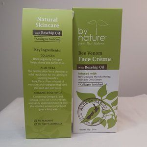 By Nature from New Zealand Bee Venom Face Creme Rosehip Oil 2.5 oz